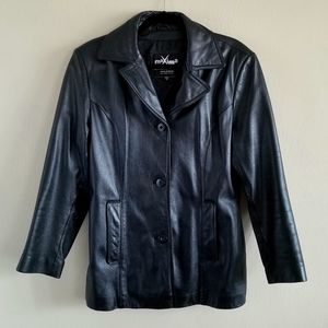 Wilson's Maxima Black Leather Jacket Medium